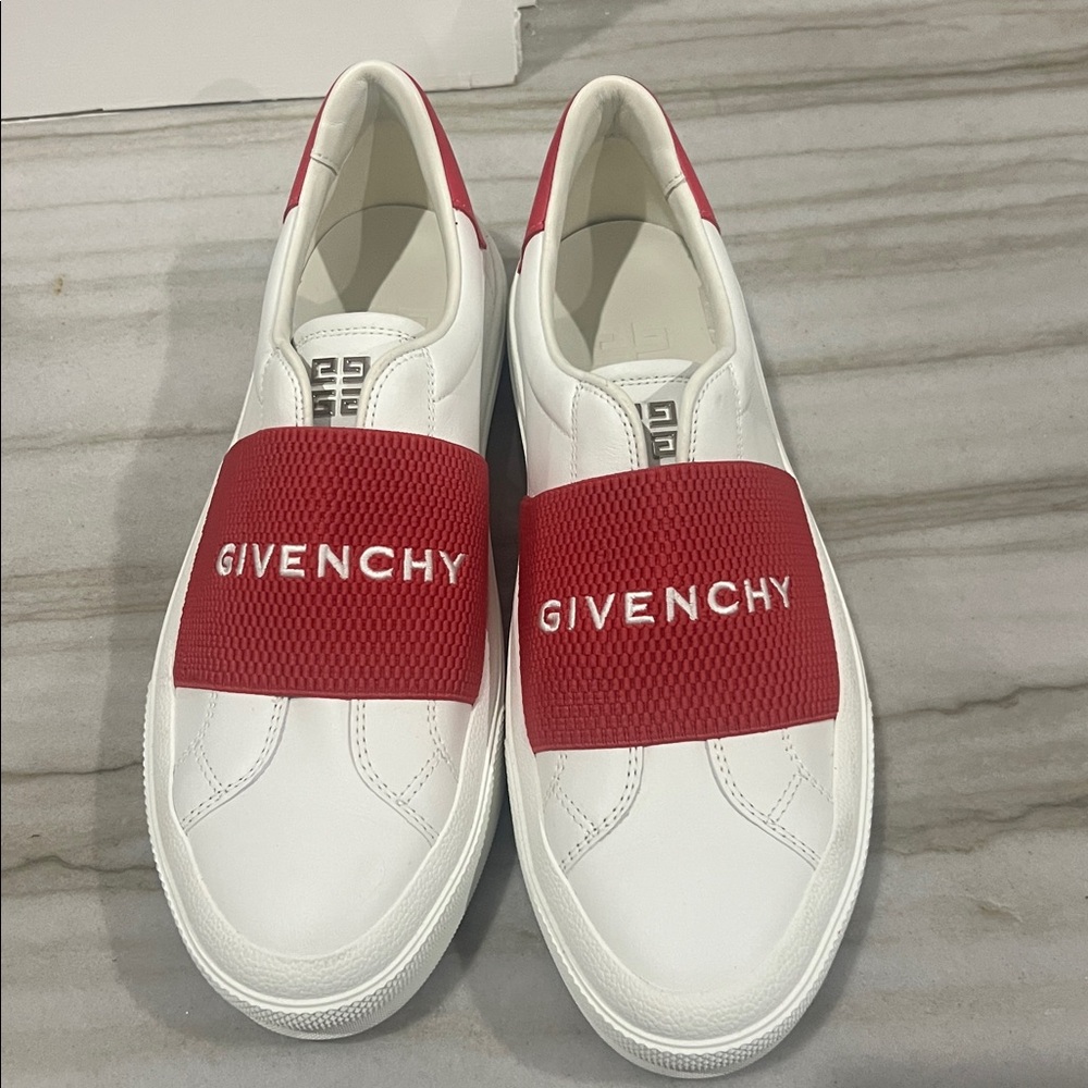 Givenchy White and Red Women's Sneakers